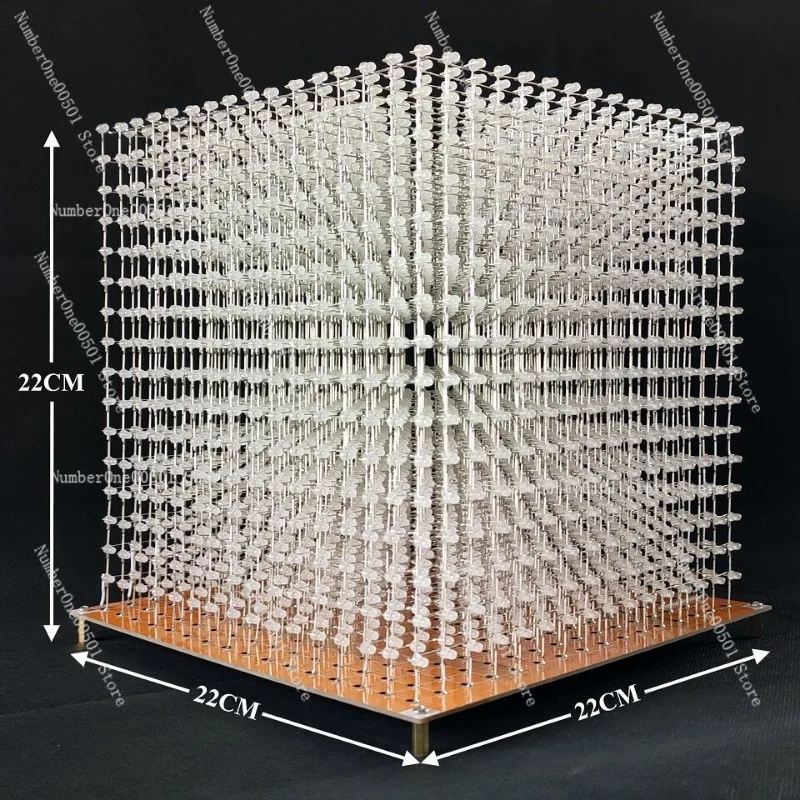 3D16MINI 16X16X16 LED Cube Kit DIY Electronics Custom Animation