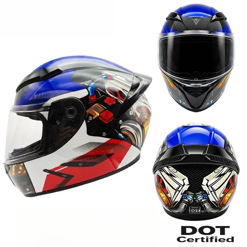 Unisex Full Face Motorcycle He - Quick Release Buckle Motorcycle Helmet recension och pris