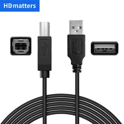 Kabel USB do drukarki USB 2.0 szybki USB typ od męskiego do typu B kabel do skanera drukarki HP Canon Lexmark Epson Xiaomi