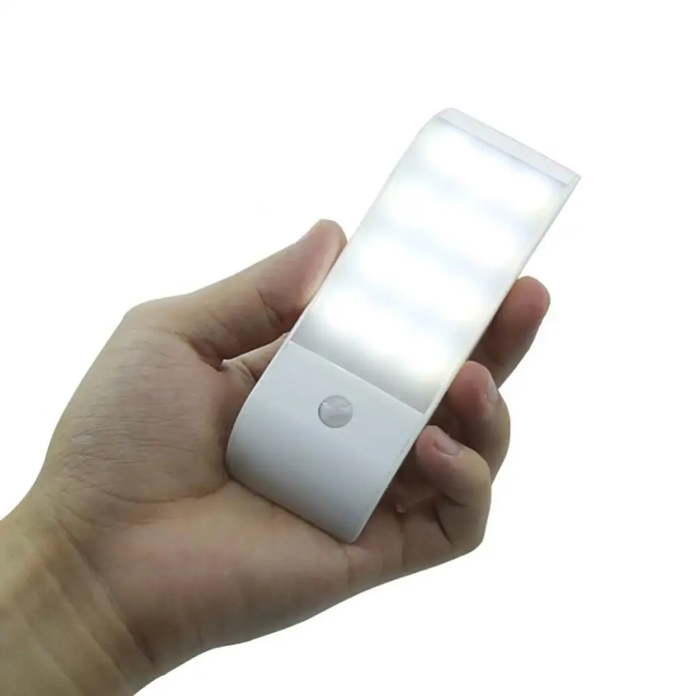 Night Light Rechargeable Motion Sensor LED USB 12 PIR Induction Cabinet Lamp