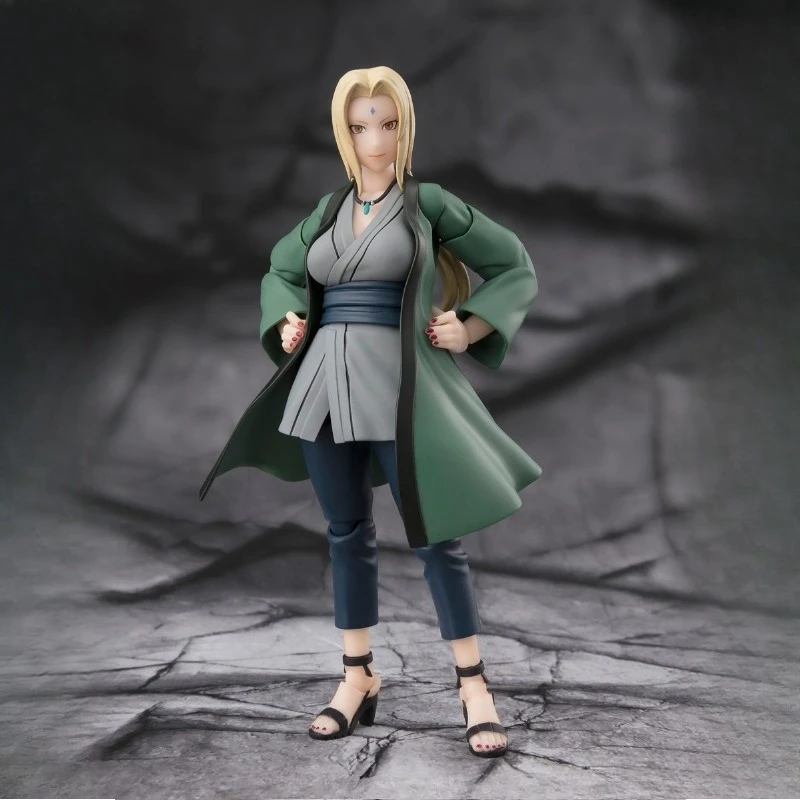 バンダイオリジナル S.H.Figuarts シリーズ「NARUTO -ナルト- 疾風伝 沖波を操るツナデ」アクションフィギュア組み立てモデルおもちゃコレクタブルモデル