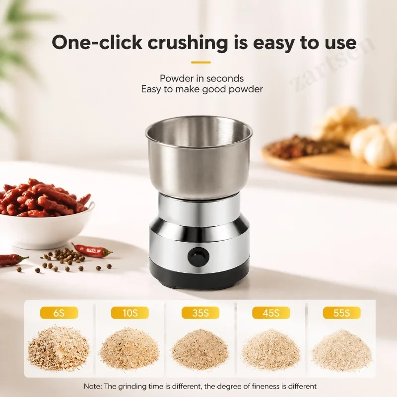 Kitchen Multifunctional 4 Blade Grain Grinder Coffee Chopping Home Electric Coffee Grinder Nut Bean Flavor Blender - view 3