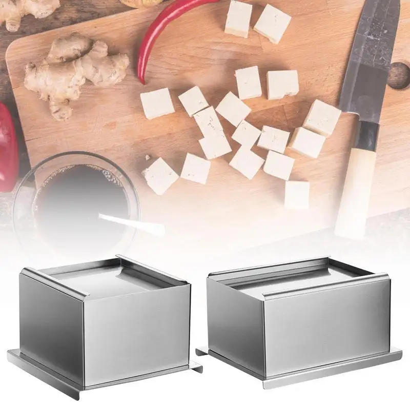 

Stainless Steel Tofu Press Homemade Tofu Mold Rustproof Tofu Making Machine Set For Vegann Lover Housewife Mom Kitchen Accessory