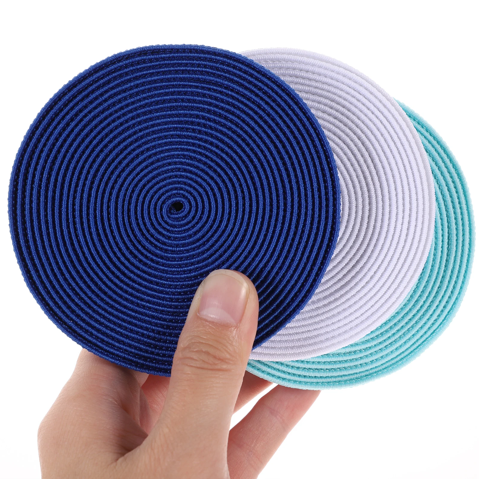 

12pcs Flat Materials Widen Clothing Elastic Straps Stretch Bands For Diy Crafts Sewing Accessories Elastic Sewing Bands