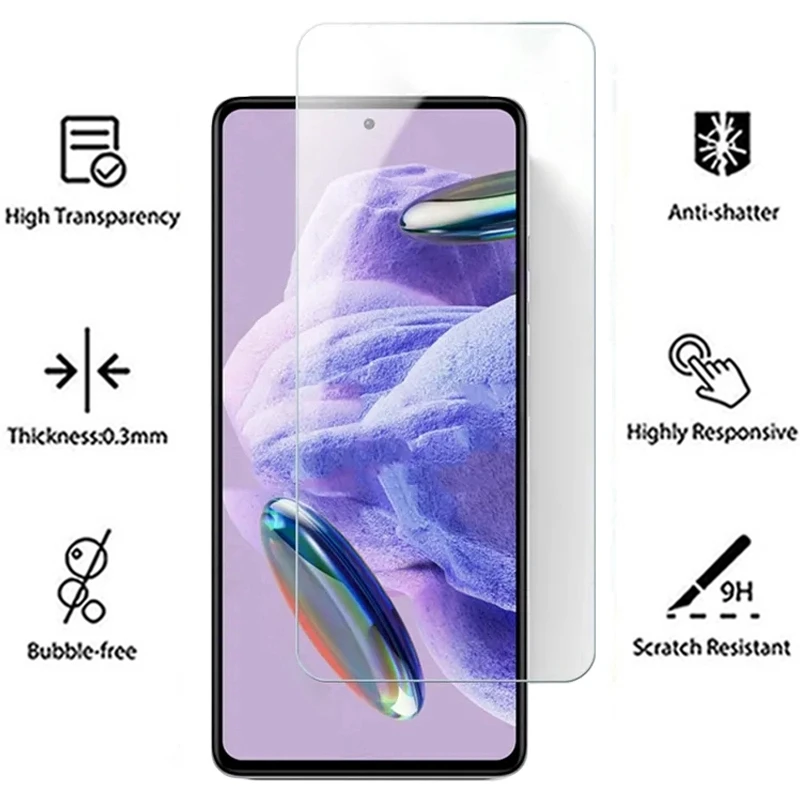 4in1 Tempered Glass For Redmi Note 12 Pro 5G Camera Lens Protective Film Screen Protector Redmi Note12 12 Pro+ Note12Pro Glass