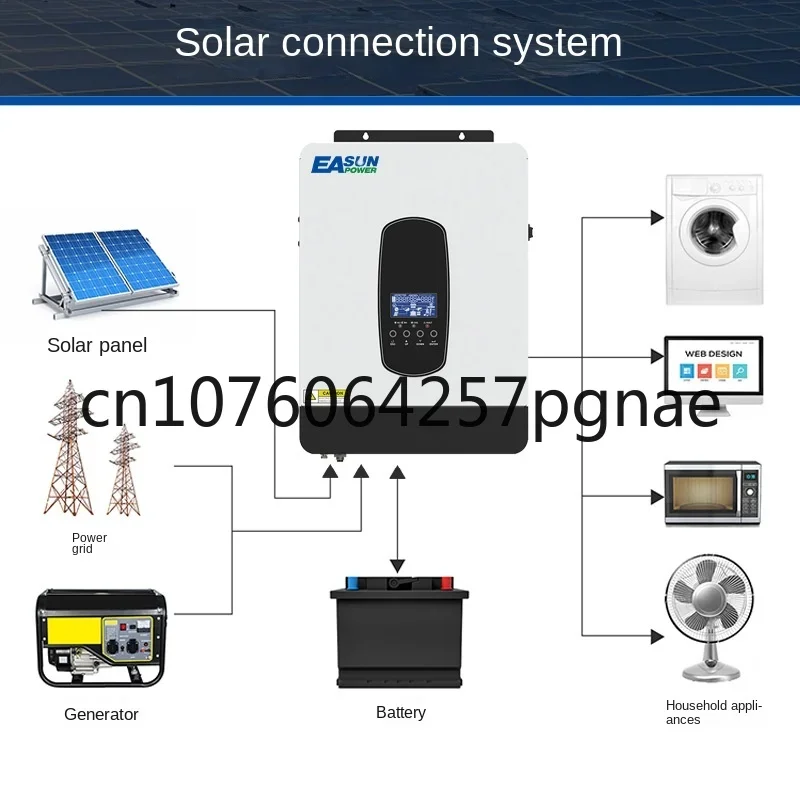 Off-Grid Inverse Control All-in-One Machine 2.2-3.2kw Photovoltaic Pure Wave String MPPT Support WiFi Solar Inverter