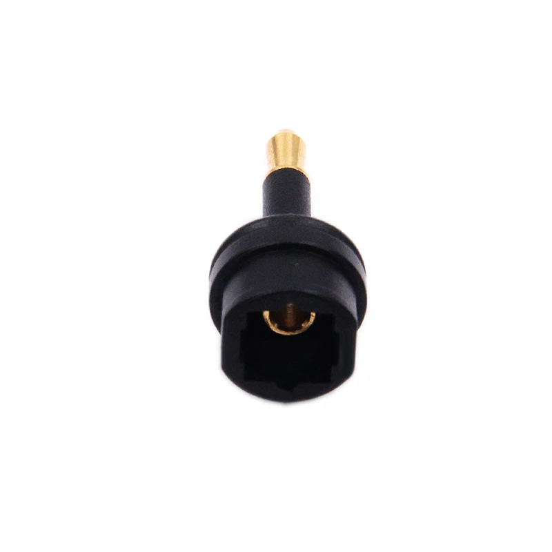 Toslink Practical Plastic Fiber Optic Useful Audio Jack Plug Black Adapter To 3.5mm Optical Toslink