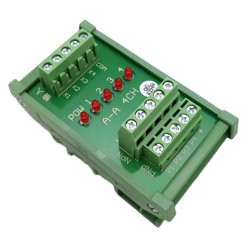 

A-A 4CH Optical coupling isolation board High low level signal polarity NPN and PNP interrotate arbitrarily