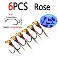 6pcs Rose