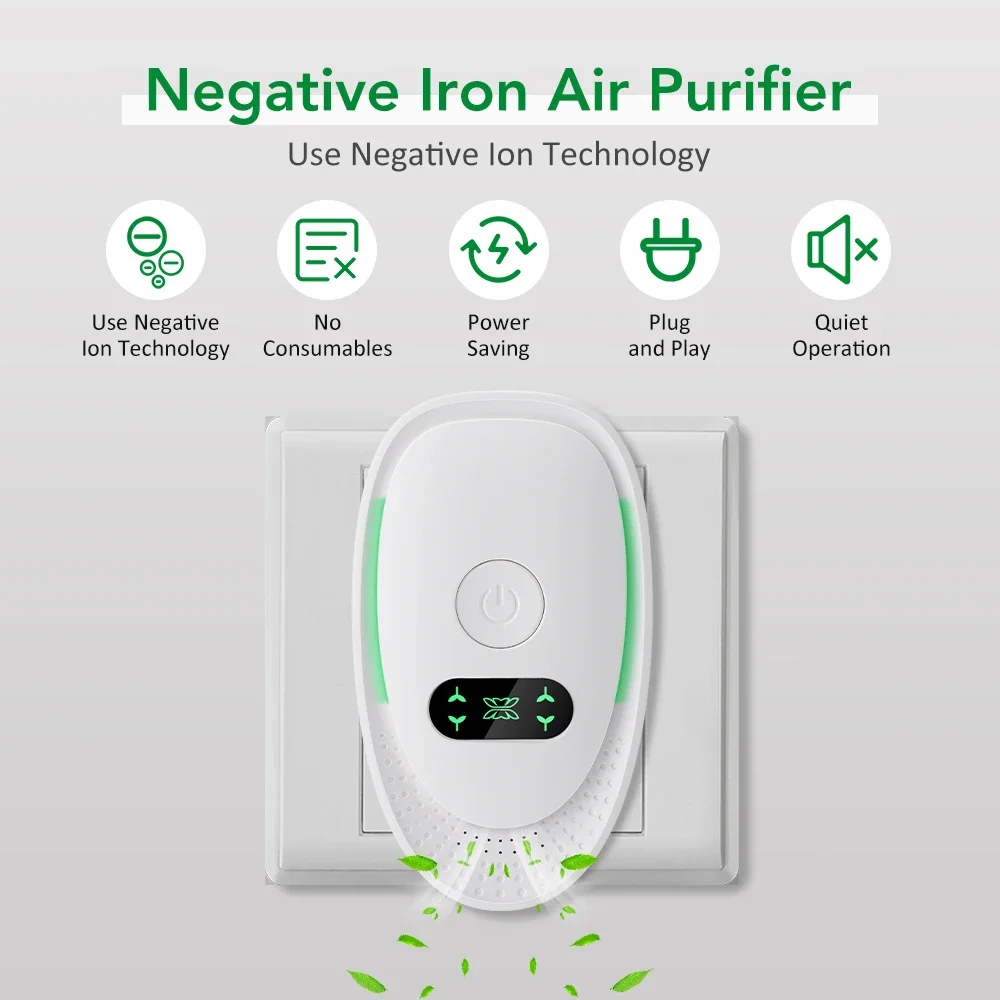 Mini Air Purifier Plug In Negative