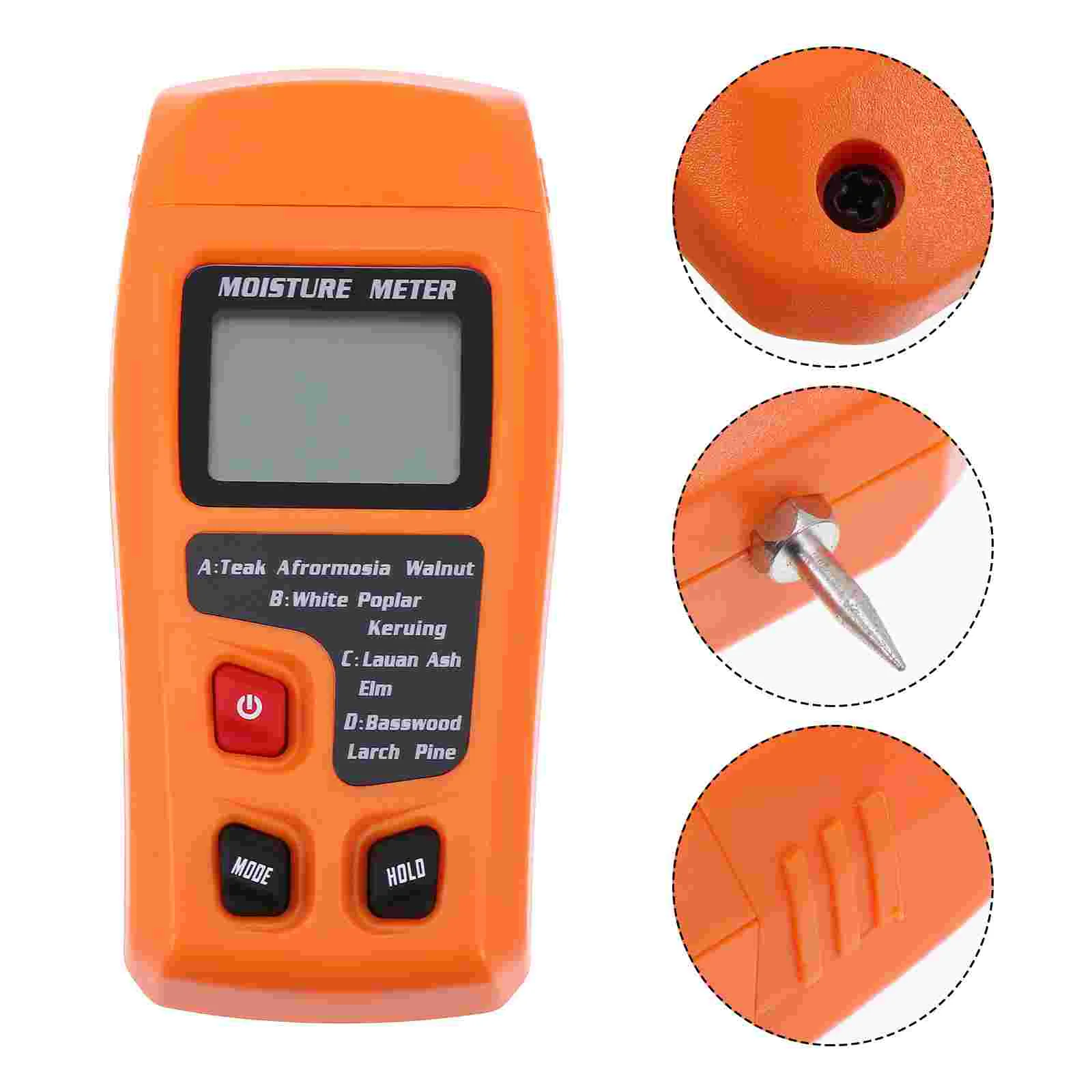 

Moisture Meter Tester Carton Paper Useful Wooden Floor Orange Portable