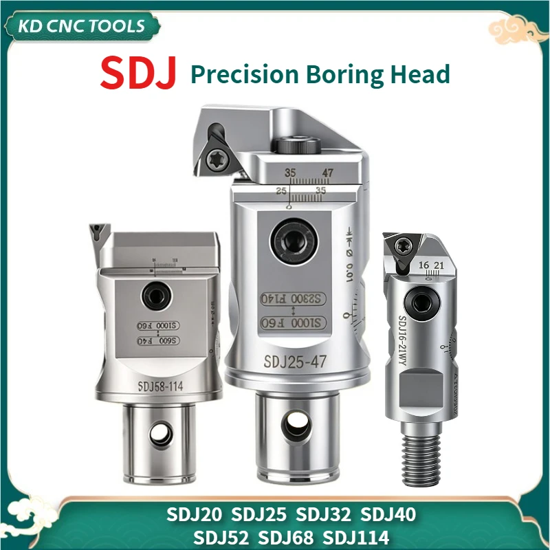 SDJ Boring Head Seismic Positive Reverse Precision Boring Tool Head SDJ20/25/32/40/52/68/114 LBK Boring Tool Holder Bracket Tool