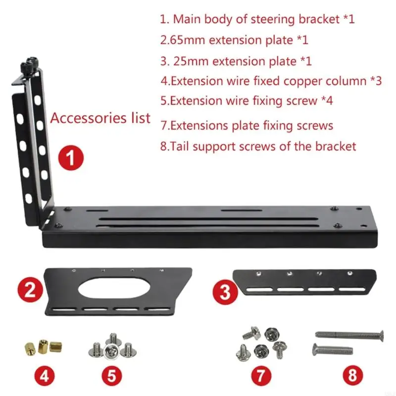 

A9LF Vertical PCI-E Riser PC Graphics Cards PCI for Express Extender Stand 5V12V