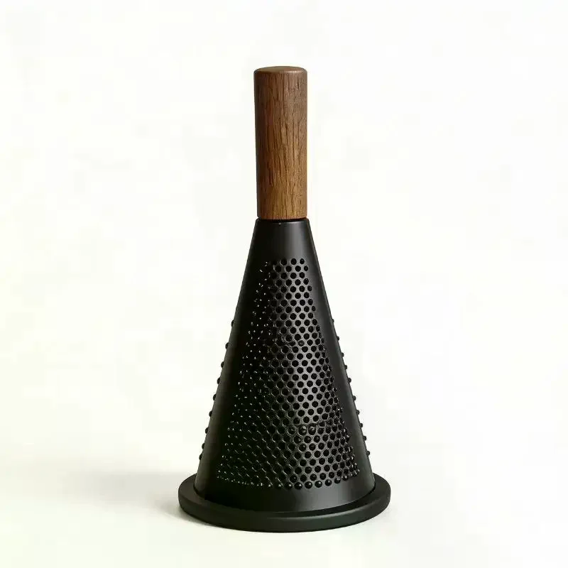 Stainless Steel Grater Wood Handle Multi-Use Kitchen Gadget For Cheese Vegetable Chocolate Garlic Potato Tomato Grating Tool