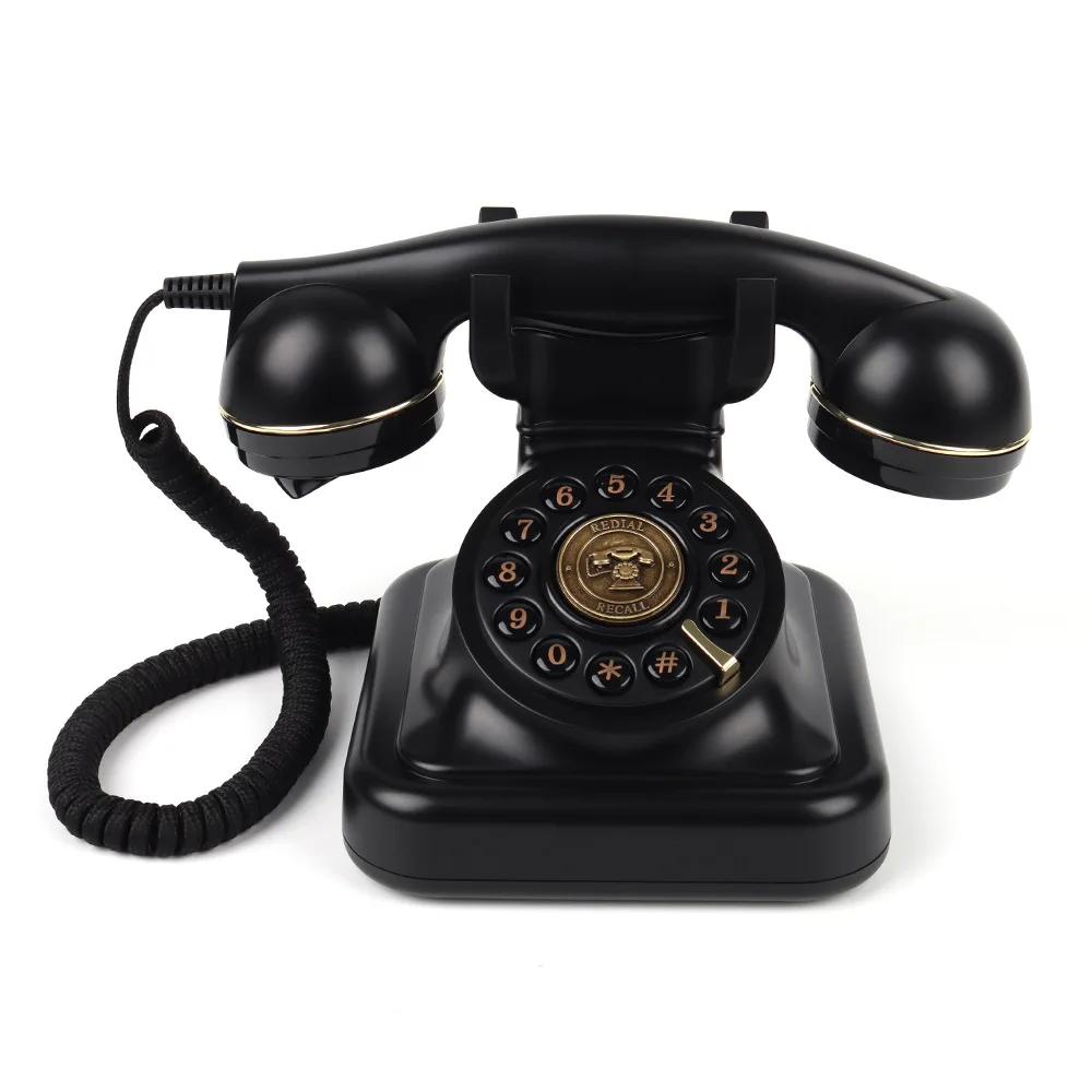 Message Phone Audio Recording Fixed Landline Wedding Party Decoration Wholesale Manufacturer Old-fashioned Landline Phone