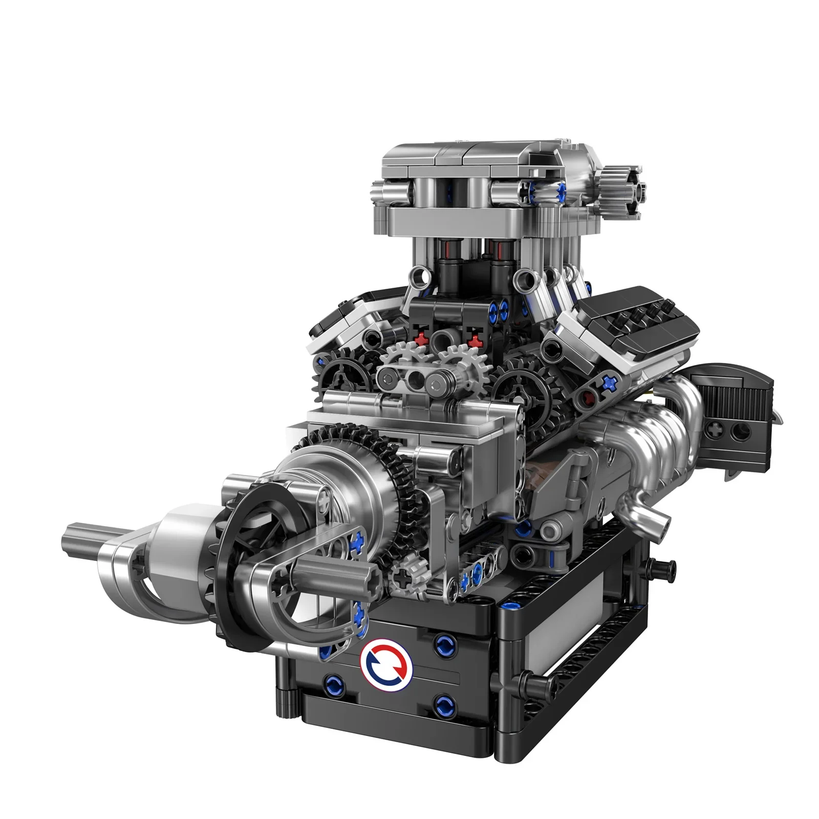 قالب King 10206 MCL سيارة رياضية V8 محرك اللبنات الطوب سيارة فنية بمحركات محاكاة نموذج اللعب هدية (737 قطعة) #3