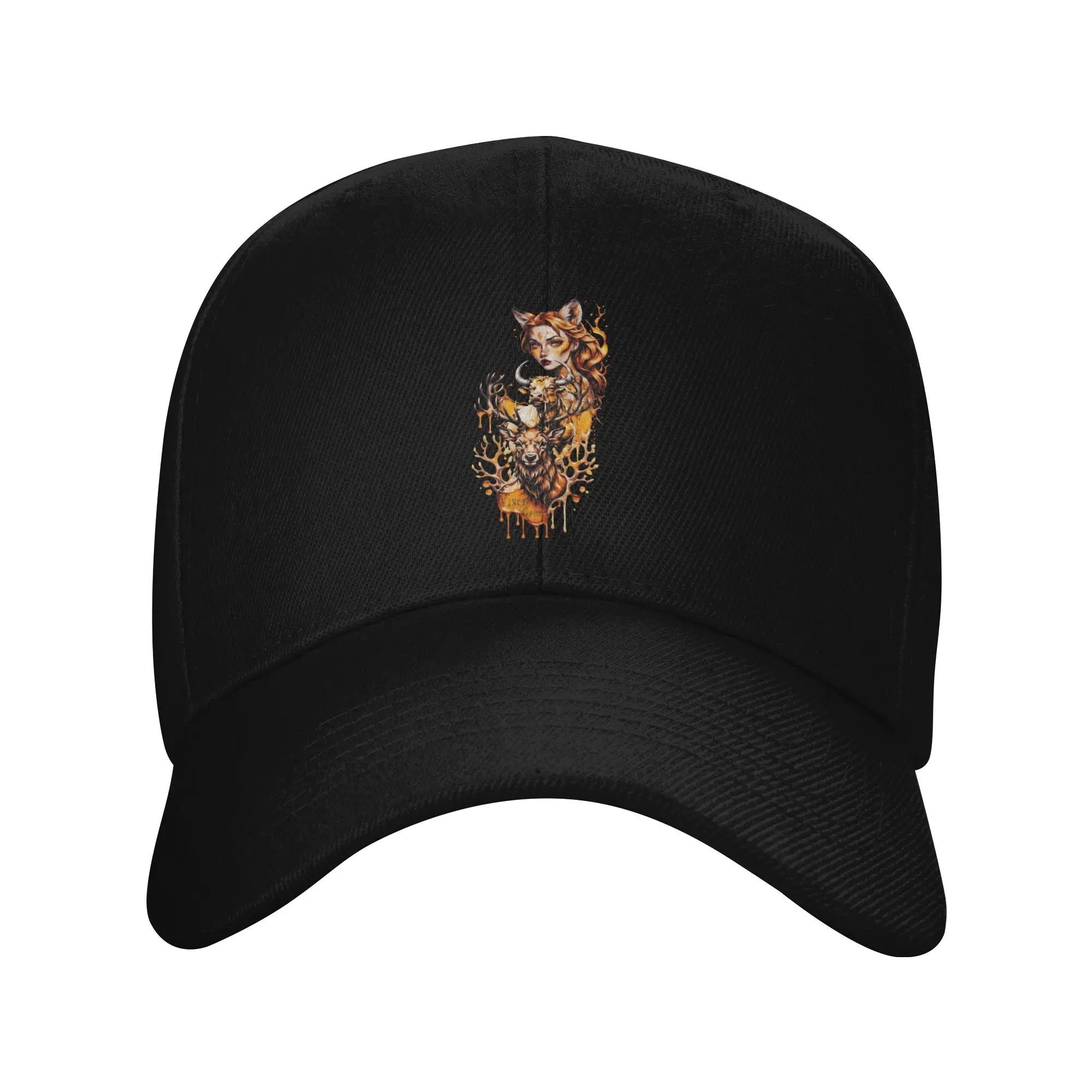 Vixen Stag and Bull Honey drip Trendy Baseball Cap Mountain Climbing Cotton Peaked Cap