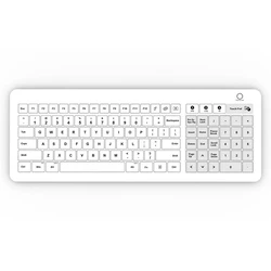 Capacitive Touchscreen Glass Medical Keyboard Multi-Interface, USB, Wireless and Bluetooth