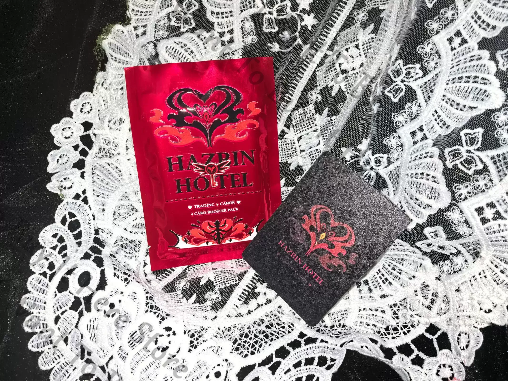 Hazbin Hotel Alastor Vox Lucifer Morningstar Sir Pentious Lute Cosplay Anime Lesser Calorie Trading Card Collectible Cards Fans - view 4
