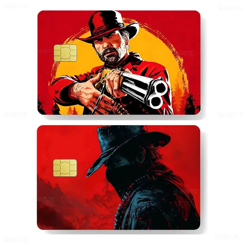 Game R-Red D-Dead R-Redemption Anime Spend or Save Funny Shell On Off Ultra Thin No Fade Sticker Skin Cover Film for Debit