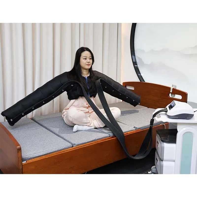 Lymphatic Drainage Full Body Air Compression 8 Chamber Pressotherapy Compression Massager CE ODM/OEM