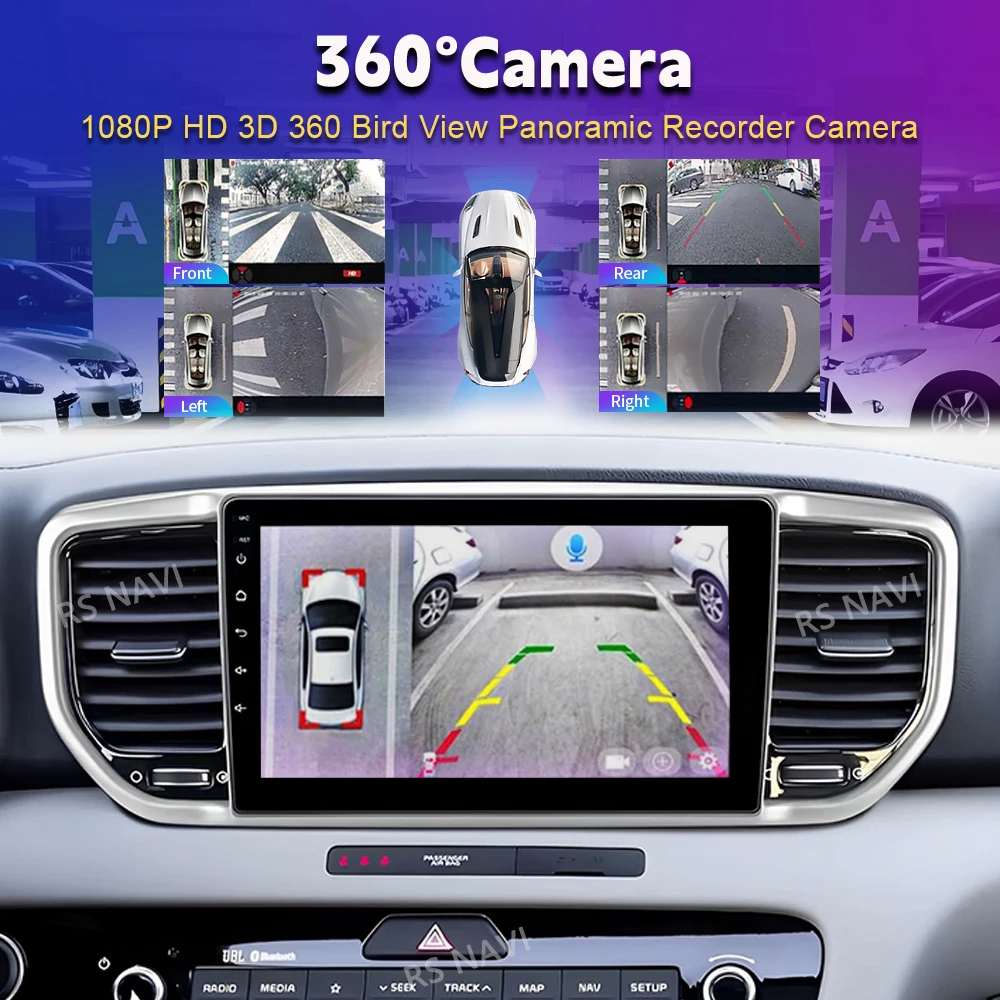 Android 15 Carplay 2K Screen Car Radio Multimedia Player For KIA Sportage KX5 2016 2017 2018 Autoradio Stereo 2din Head Unit