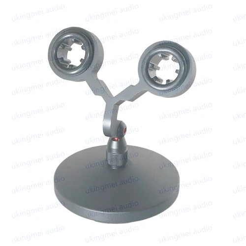 Imagen 2 del producto Kit de instalación de micrófono Dual VIP55SM, soporte Universal para micrófono presidencial SM57, soporte doble, soporte de choque para micrófono