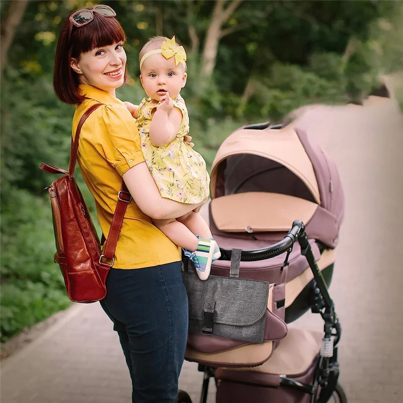 

CHCH Водонепроницаемый коврик для пеленания новорожденных с карманным набором салфеток-пеленальный коврик для ребенка