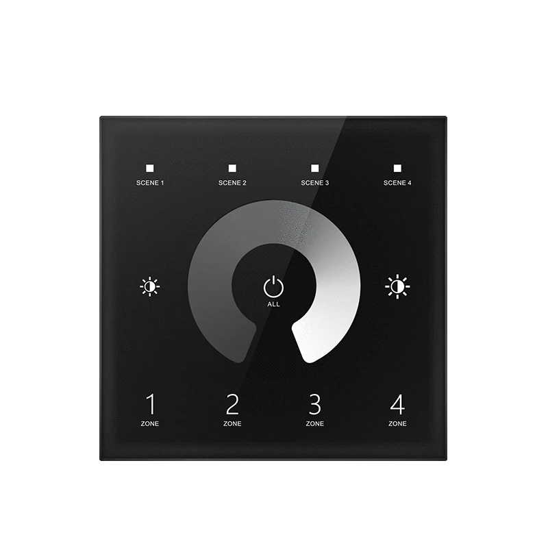 4 Zone T11 Dimmen Fernbedienung einfarbig RF Wireless Glas Bedienfeld Touch Panel Controller DMX Master für LED-Leuchten