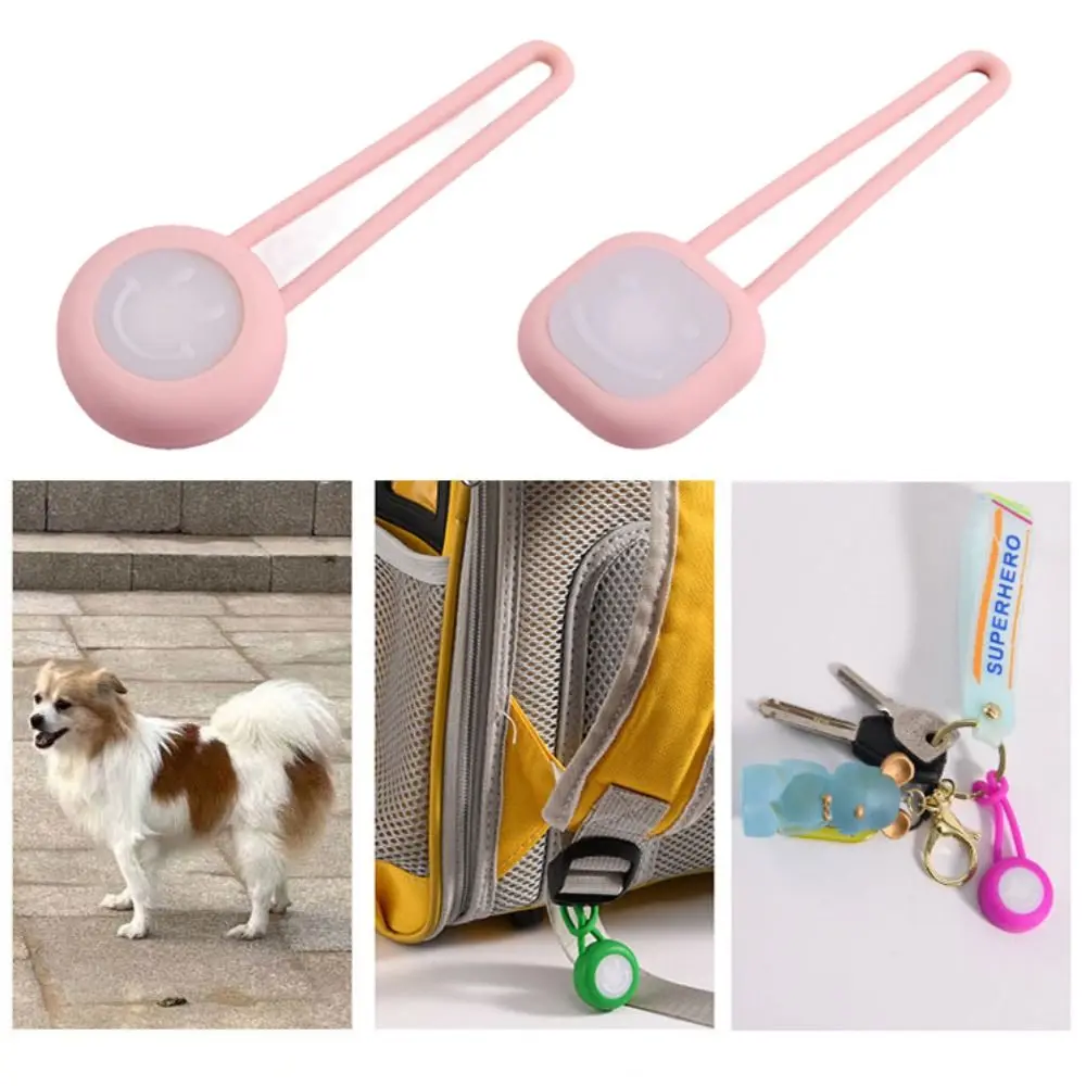 Waterproof Pet Led Walking Night Pendant Colorful Hanging Dog Pendant Night Light Silicone with LED Light