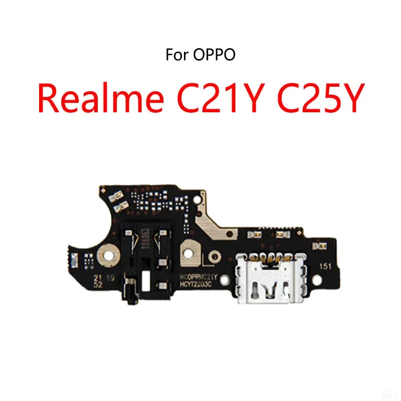 10 PCS/Lot For OPPO Realme C21Y C25Y USB Charge Dock Port Socket Plug Connector Flex Cable Charging Board Module