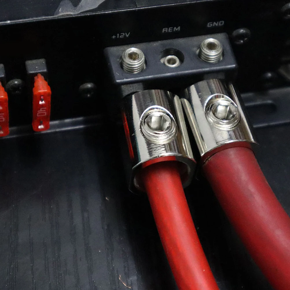 

1/0Awg To 4Awg Car Audio Wire Reducer Adapter High Power Amplifier Input Terminal For Stable Sound Output Car Audio Wiring