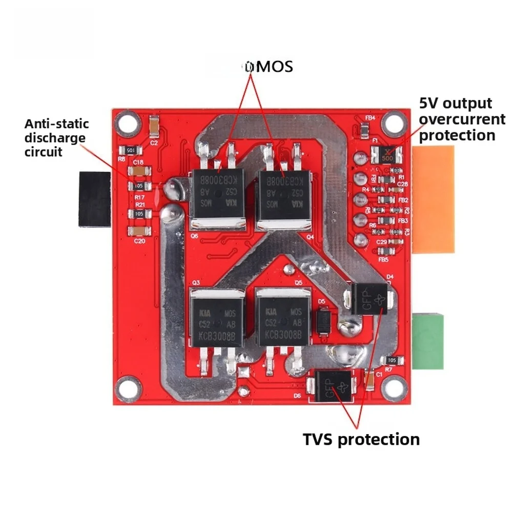 9-36V 15A DC Motor Driver Board With Forward Reverse And Brake Function For 12V 24V 36V Control Module
