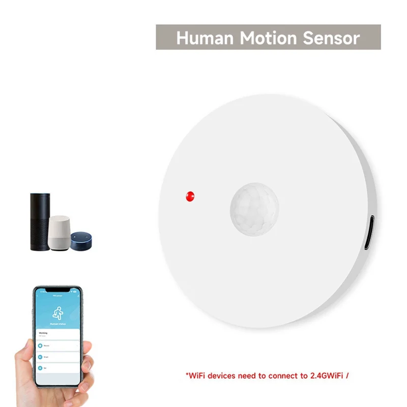 Tuya Smart Human Motion Sensor Wifi Detect Human Body PIR Movement Withluminance Safety Protect Remote Control-Y41A