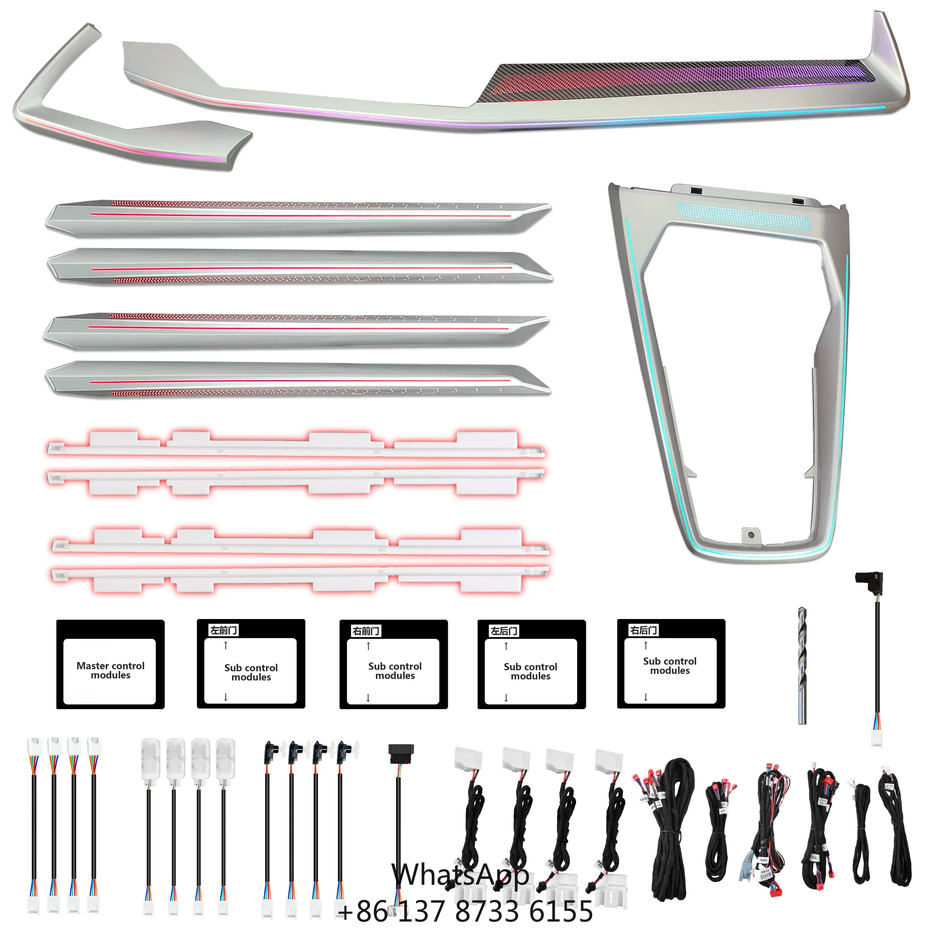 

Hot Selling Ambient Light Decorate Ambience Light Atmosphere Lamp For Audi A3 A3L A4 A4L 2009-2023 Car Interior Accessories