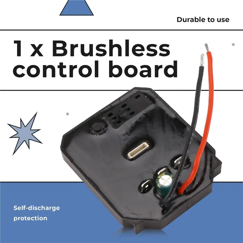ABGE-Universal Brushless Electric Wrench Accessories Control Board 18V Lithium Battery Controller Speed Regulation