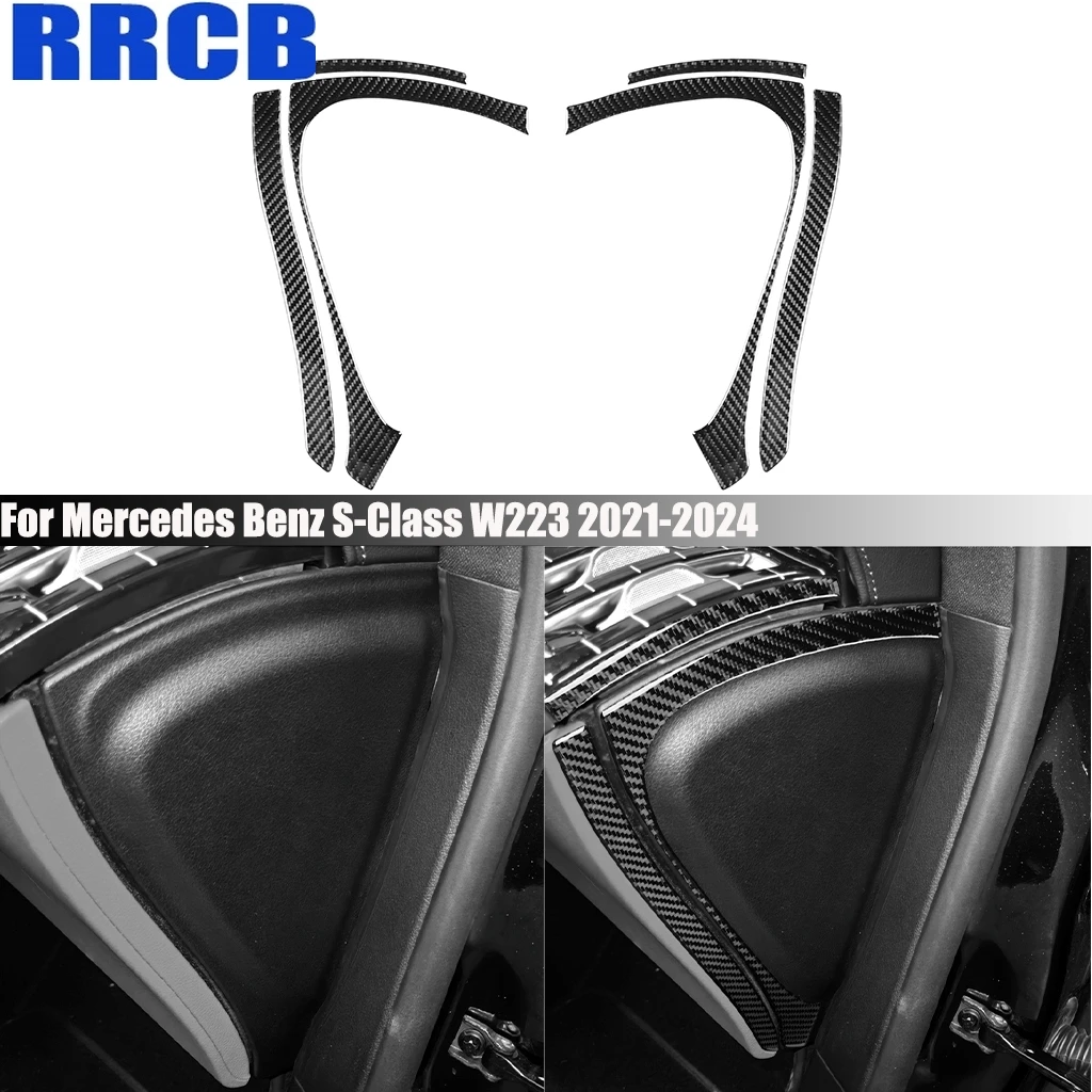 

Автомобильные аксессуары из углеродного волокна, приборная панель, внутренняя накладка на дверную панель, наклейка для Mercedes Benz S-Class W223 2021 2022 2023 2024