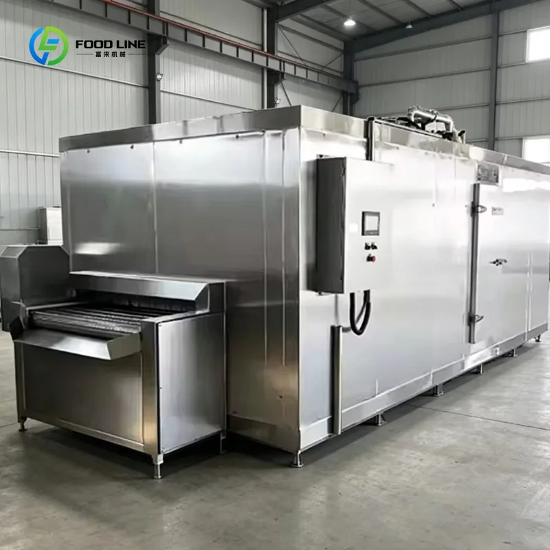 Small 220V Tunnel Quick Freezer for Seafood Meat Processing Freezing Machine Custom