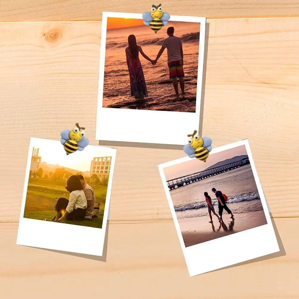 15 pièces photos papeterie planche de liège punaises dessin punaises abeille punaises punaises conseil broches goujons muraux