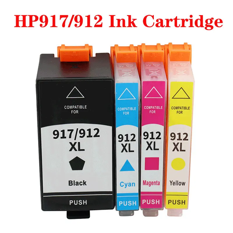 Compatible for HP 912 917 ink cartridge HP912 OfficeJet Pro 8020  8022 8023 8024 8025 8026 8028 8035  e Series Printer