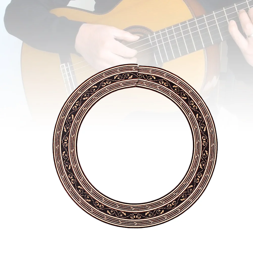 

GXB13 Rosewood Guitar Rosette Curved Strips Guitar Sound Hole Inlay Guitar Decals 88mm