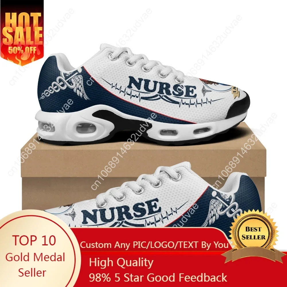 Nurse Nurseing Retirement Gifts Air Cushion Sneakers Mens Womens Teenager Sports Shoes High Quality Custom Mesh Sneaker