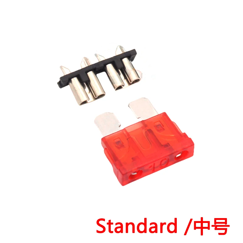 Suporte de fusível para carro, placa pcb padrão mini micro lâmina pequena, barco automotivo 32v para placa pcb, clipe de segurança, inserção tipo com 10 peças