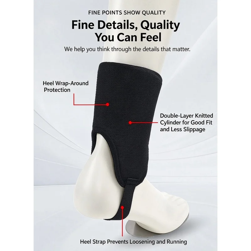 Ankle guards against kicking collision, suitable for football, martial arts, hockey and rugby, prevents foot bruising, prote