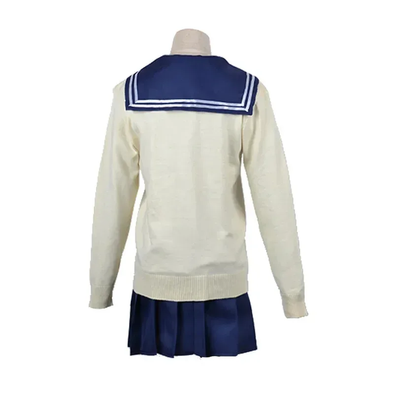 Disfraz de Anime My Hero Academia Himiko Toga, uniforme JK, trajes de marinero, suéter, abrigo, Boku No Hero Academia, Cosplay de Halloween