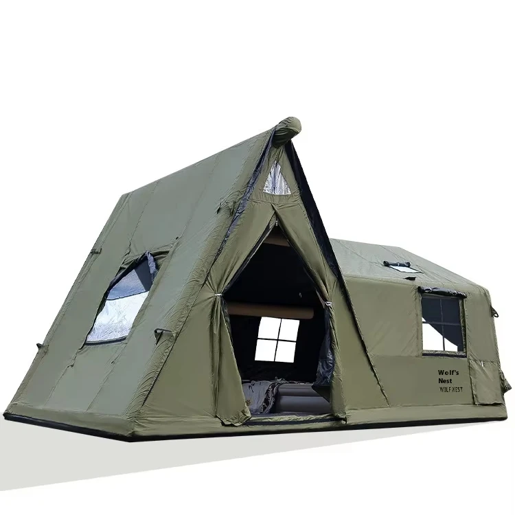 

Outdoor Automatic Inflatable Tent Portable Rainproof PVC and Oxford Fabric Camp Picnic Cabin for Outdoor Camping