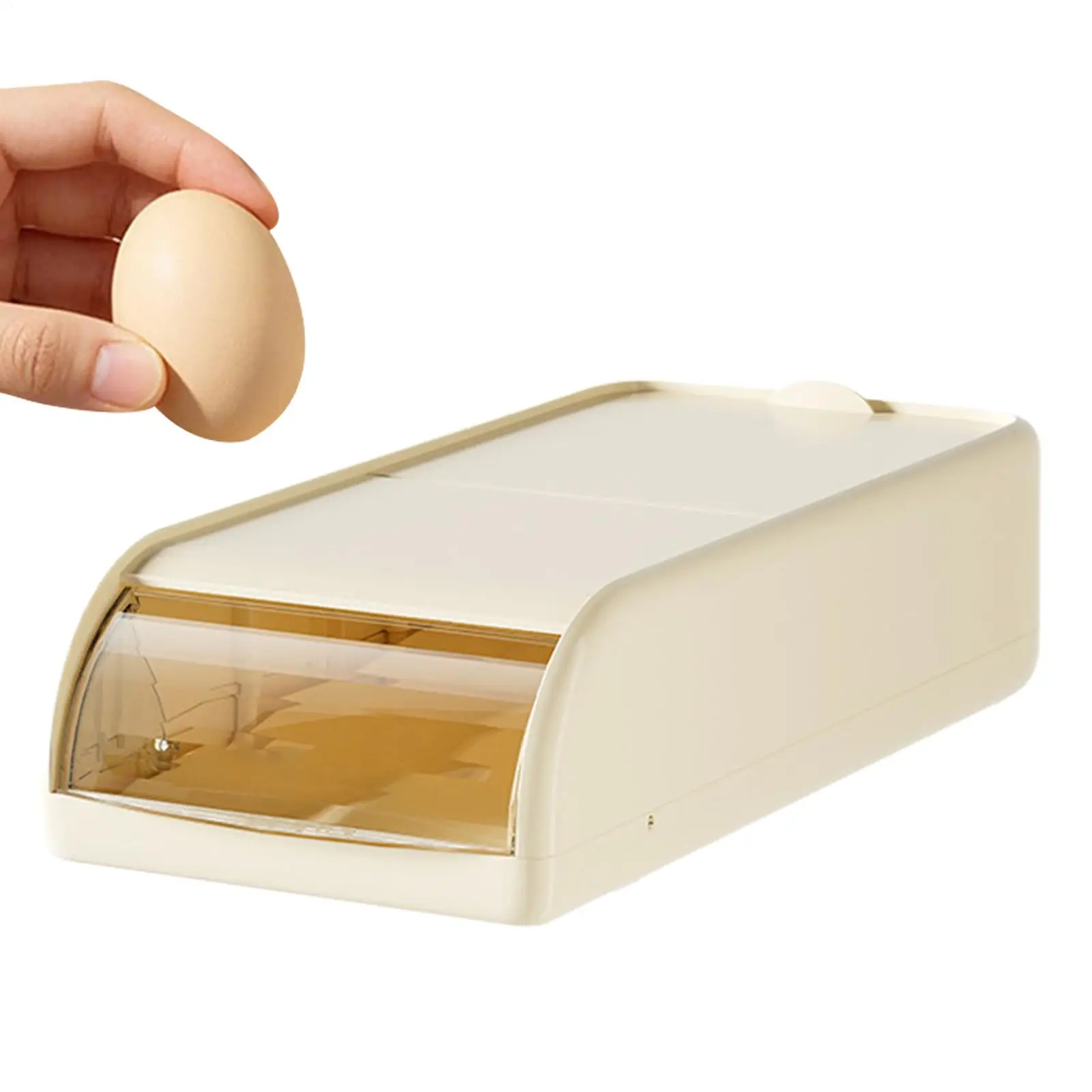 

Fridge Egg Holder Auto Rolling Fridge Egg Storage Refrigerator Auto Rolling Holder For Home Drawer Kitchen Apartment Restaurant