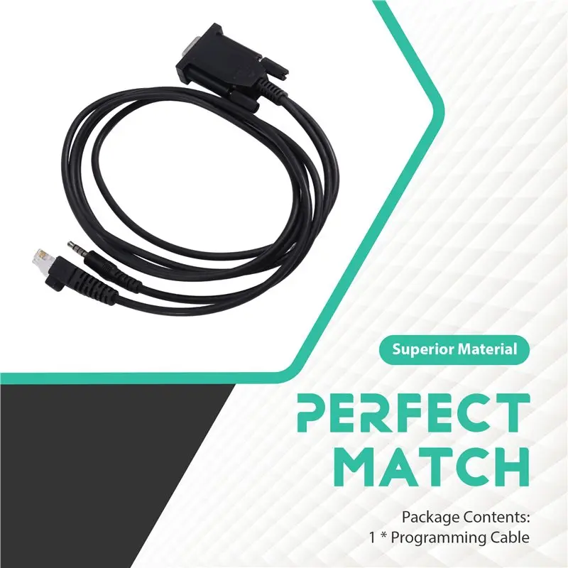 Y44A 2 in 1 Programming Cable DB9 COM Port for Vertex for Yaesu VX2200 VX2508 VX160 VX3R FT-2500 FTH-2008 Radio