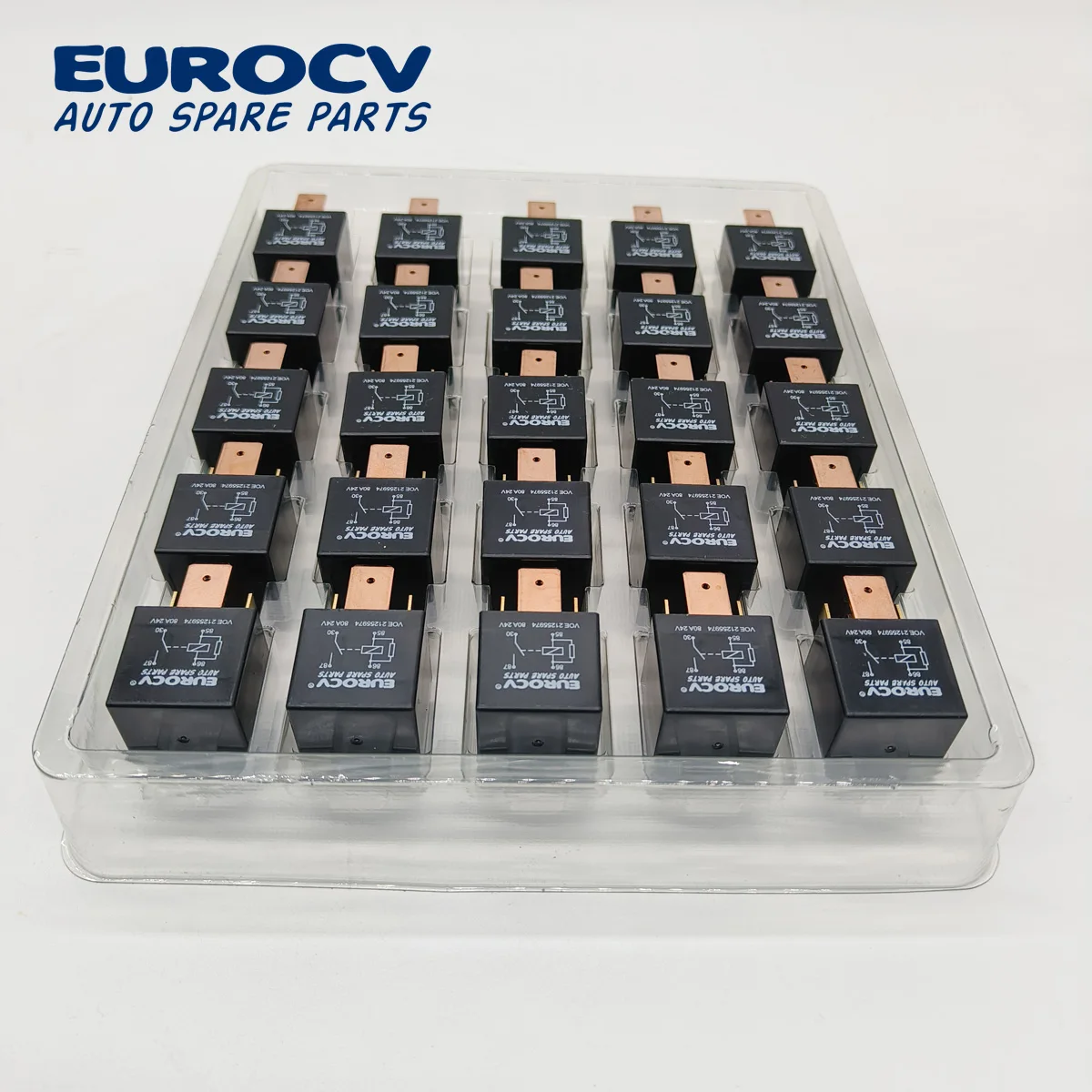 Spare Parts for Volvo Trucks VOE 20390648 21255974 Relay 4 Pin 24V 80A 25 Pcs In One Box