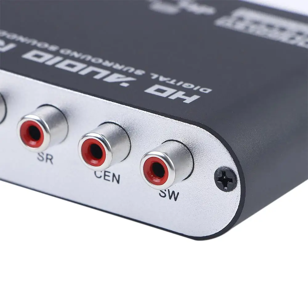 Conversor analógico estéreo hd spdif coaxial 5.1 canais ac3 áudio digital para analógico conversor dac decodificador amplificador decodificador de áudio